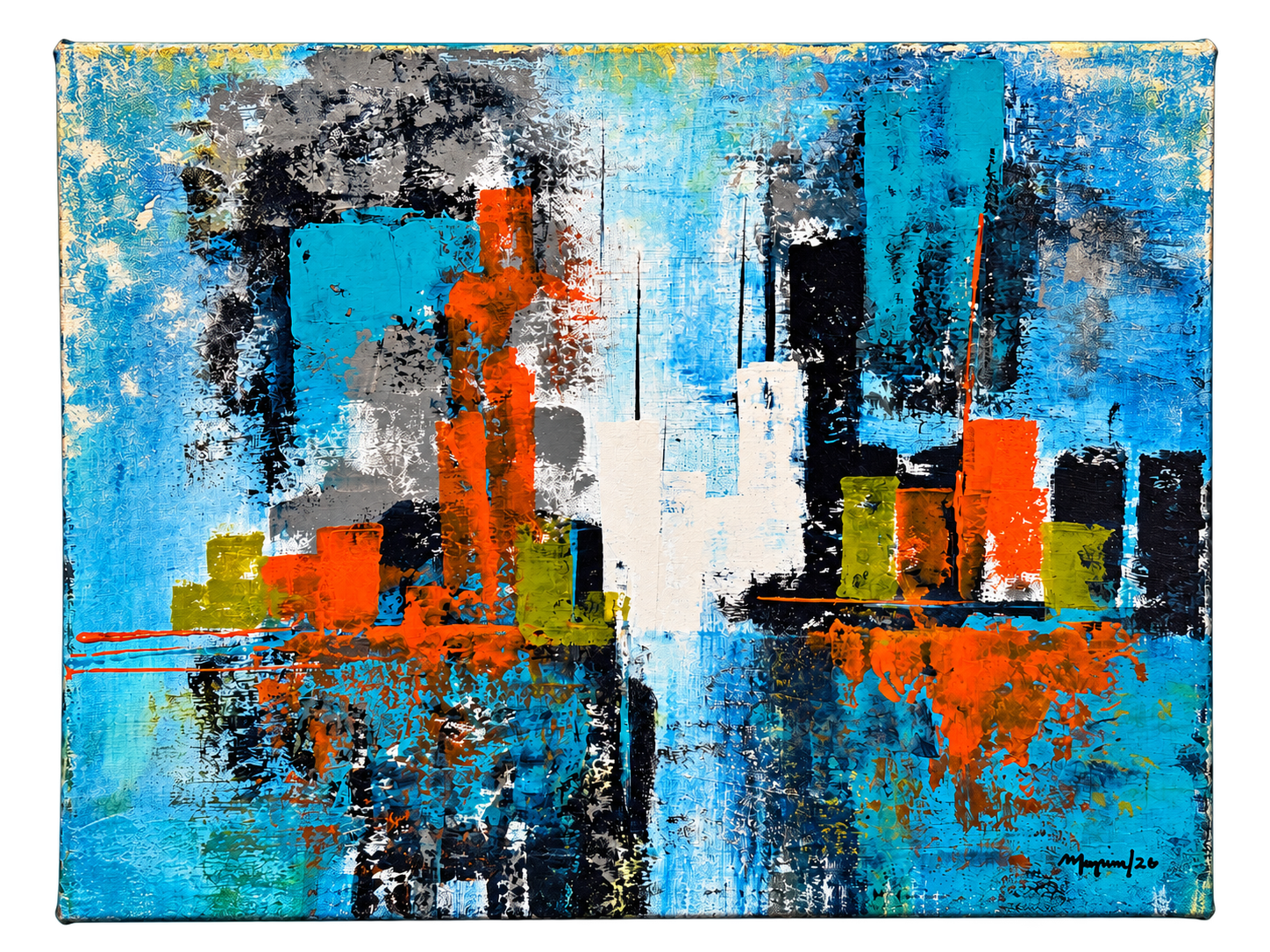 Mayrim blau sobre blau